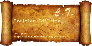 Czeizler Tábita névjegykártya