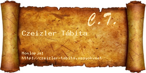 Czeizler Tábita névjegykártya