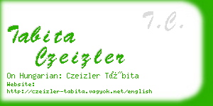 tabita czeizler business card
